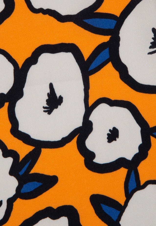 Krepp Schluppenbluse in Orange |  Seidensticker Onlineshop