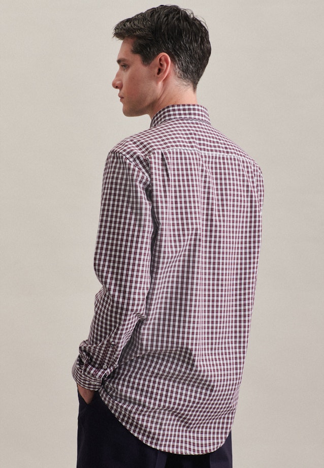 Comfort Business shirt Check in Red |  Seidensticker Onlineshop