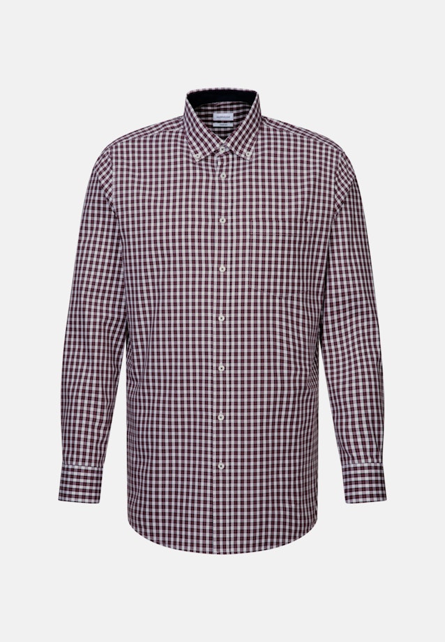 Comfort Business shirt Check in Red |  Seidensticker Onlineshop