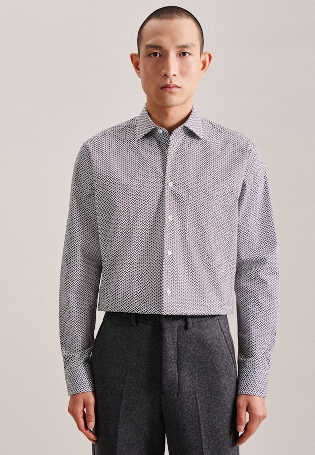 Comfort Chemise d'affaires rayures in Gris |  Seidensticker Onlineshop