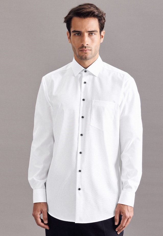 Comfort Business Hemd Uni in Weiß |  Seidensticker Onlineshop