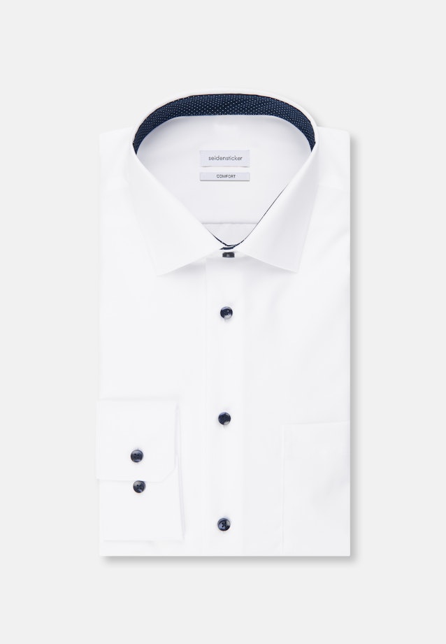 Comfort Business Hemd Uni in Weiß |  Seidensticker Onlineshop