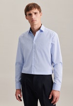 Non-iron Poplin Business Shirt in Comfort with Kent-Collar in Light Blue |  Seidensticker Onlineshop