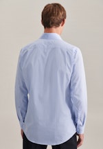 Non-iron Poplin Business Shirt in Comfort with Kent-Collar in Light Blue |  Seidensticker Onlineshop