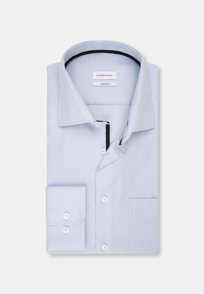 Comfort Chemise d'affaires Uni dans Bleu Clair | Boutique en ligne Seidensticker