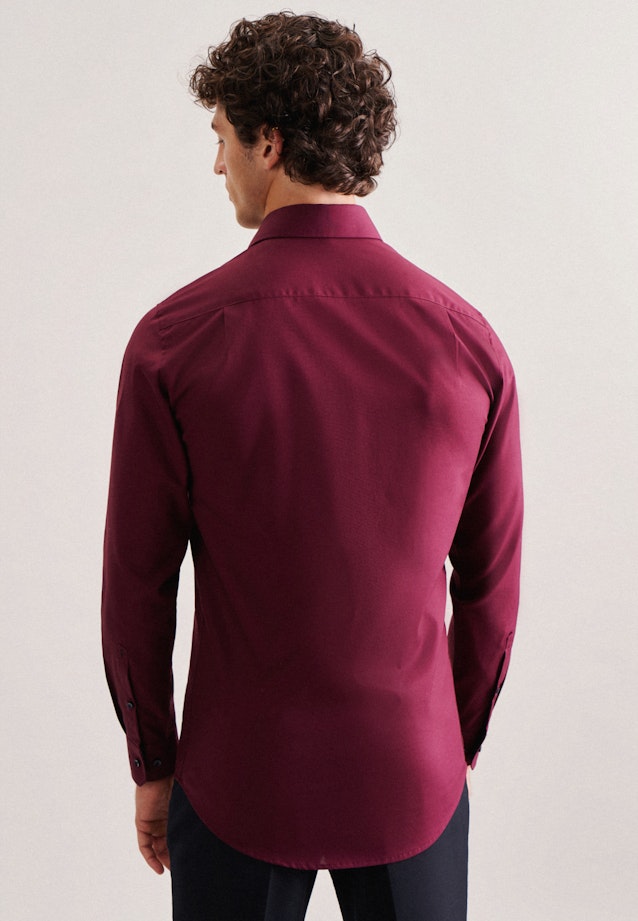 Bügelfreies Popeline Business Hemd in Comfort mit Kentkragen in Rot | Seidensticker Onlineshop