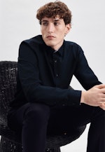 Comfort Business shirt Uni in Dark Blue |  Seidensticker Onlineshop