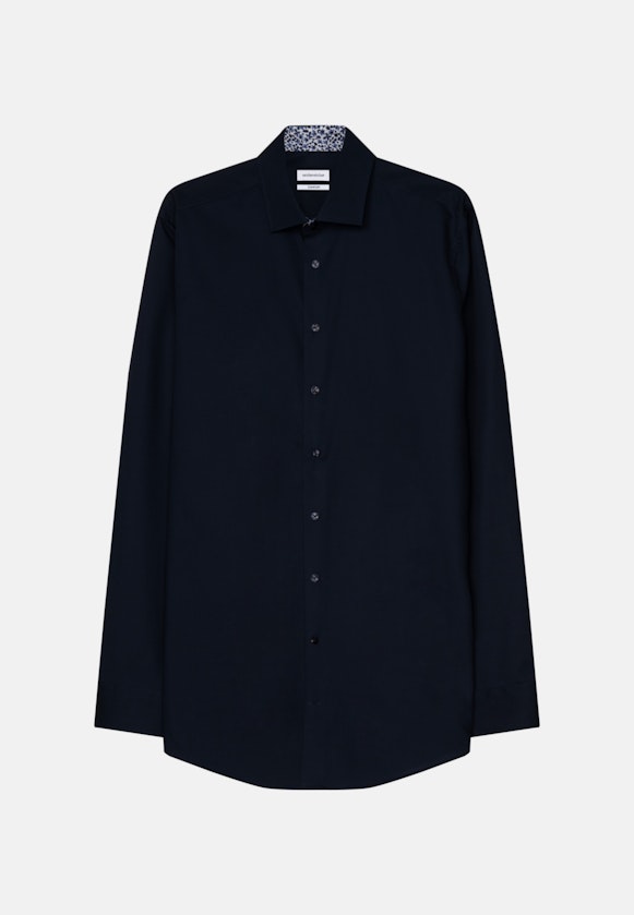Comfort Business shirt Uni in Dark Blue |  Seidensticker Onlineshop
