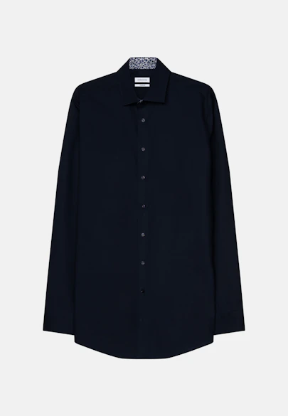 Comfort Business shirt Uni in Dark Blue |  Seidensticker Onlineshop
