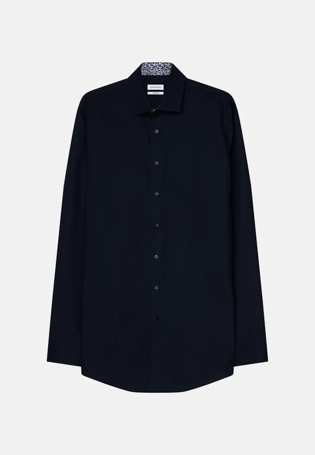 Comfort Business Hemd Uni in Dunkelblau |  Seidensticker Onlineshop