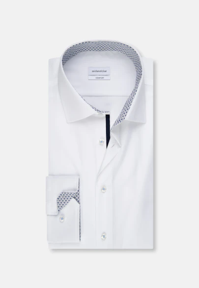 Comfort Chemise d'affaires Uni in Blanc |  Seidensticker Onlineshop