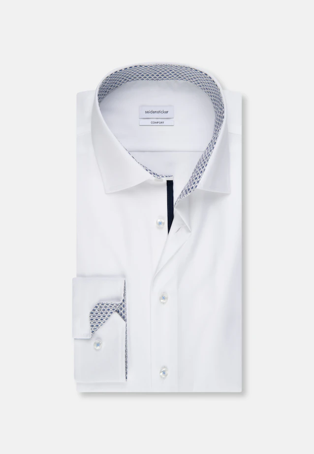 Comfort Business Hemd Uni in Weiß |  Seidensticker Onlineshop