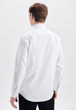 Non-iron Popeline Business overhemd in Comfort with Kentkraag in Wit |  Seidensticker Onlineshop