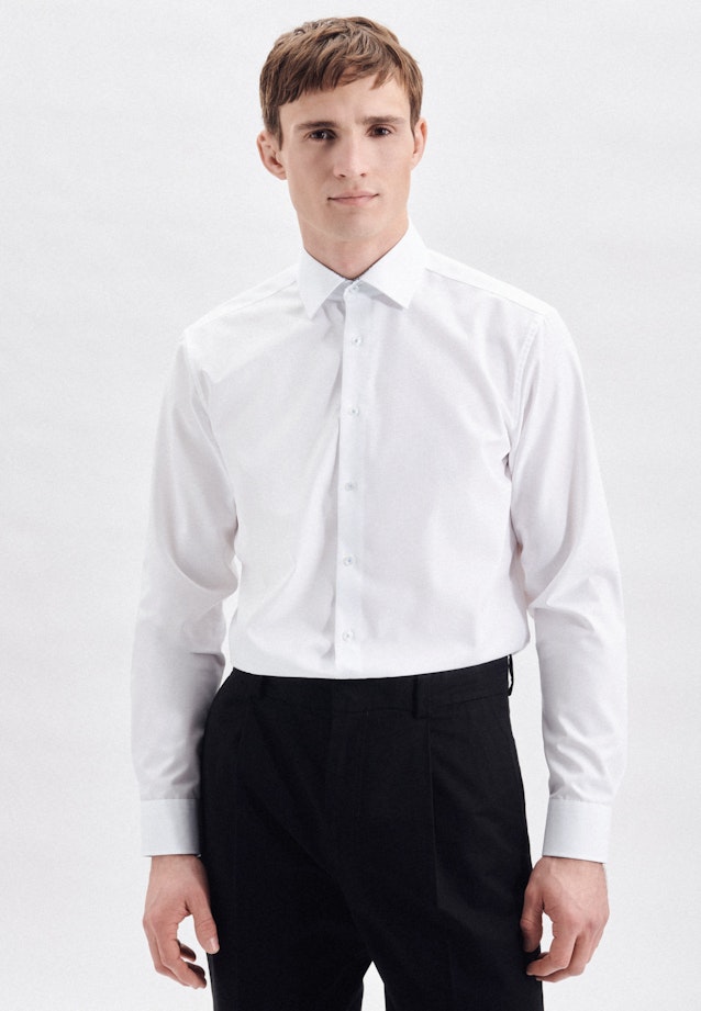 Comfort Business Hemd Uni in Weiß |  Seidensticker Onlineshop