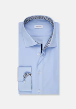 Comfort Chemise d'affaires Uni in Bleu Moyen |  Seidensticker Onlineshop