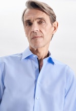 Comfort Chemise d'affaires Uni in Bleu Moyen |  Seidensticker Onlineshop