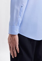 Comfort Chemise d'affaires Uni in Bleu Moyen |  Seidensticker Onlineshop