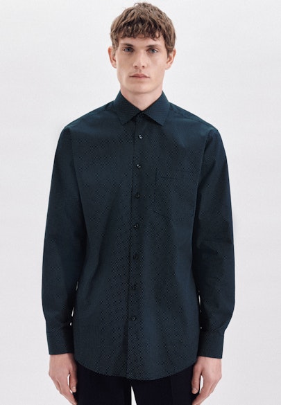 Comfort Business Shirt Dots in Dark Blue |  Seidensticker Onlineshop