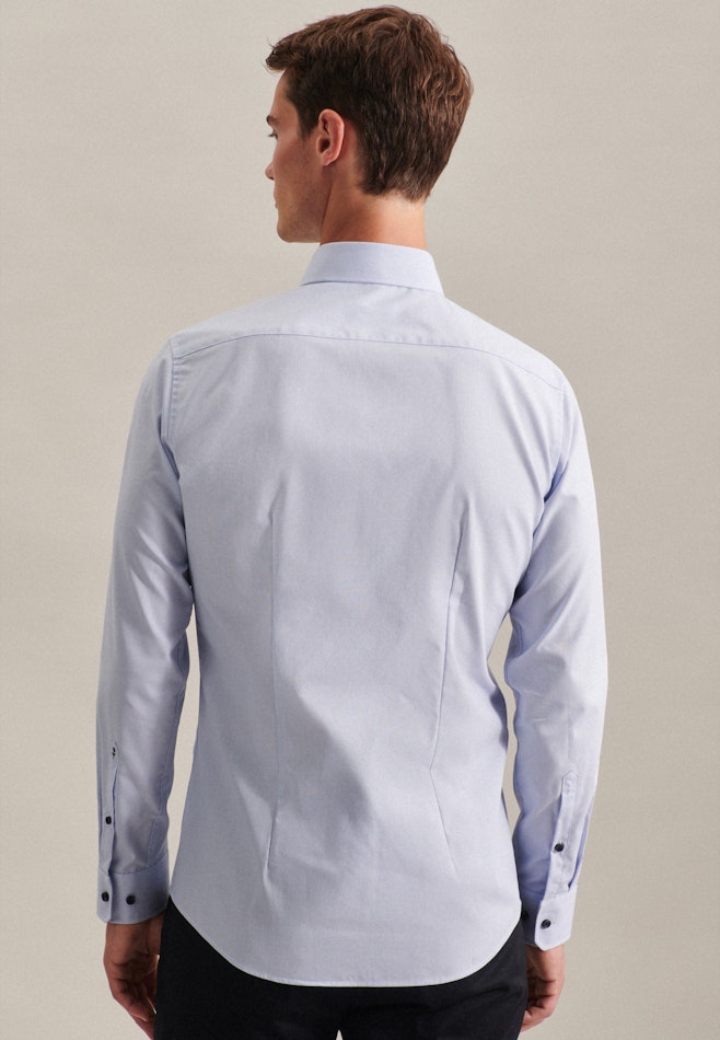 Non-iron Poplin Business Shirt in X-Slim with Kent-Collar in Light Blue | Seidensticker online shop