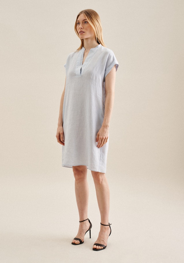 Leinen Mini Kleid in Hellblau | Seidensticker Onlineshop