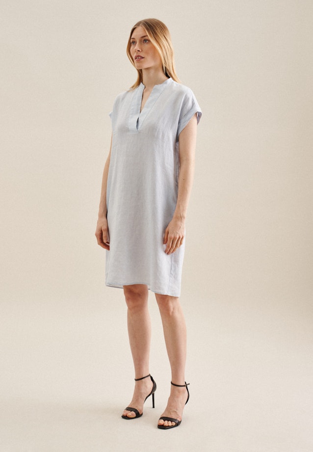 Leinen Mini Kleid in Hellblau | Seidensticker Onlineshop