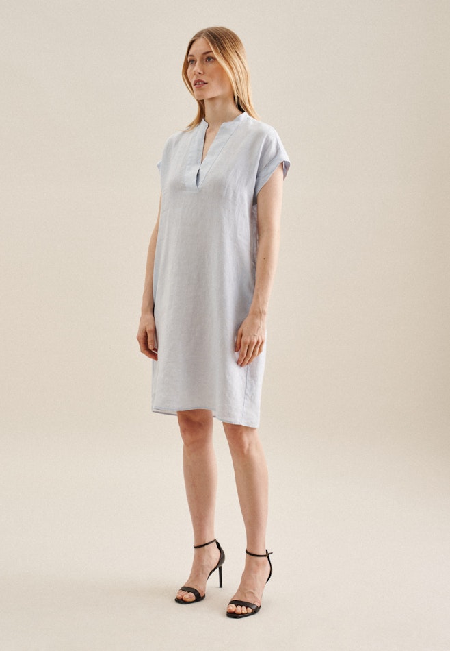 Kragen Kleid Regular in Hellblau | Seidensticker Onlineshop