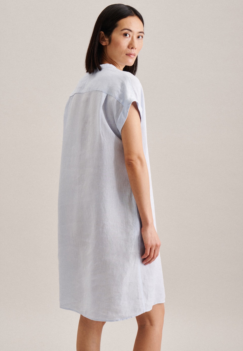 Kragen Kleid Regular in Hellblau |  Seidensticker Onlineshop