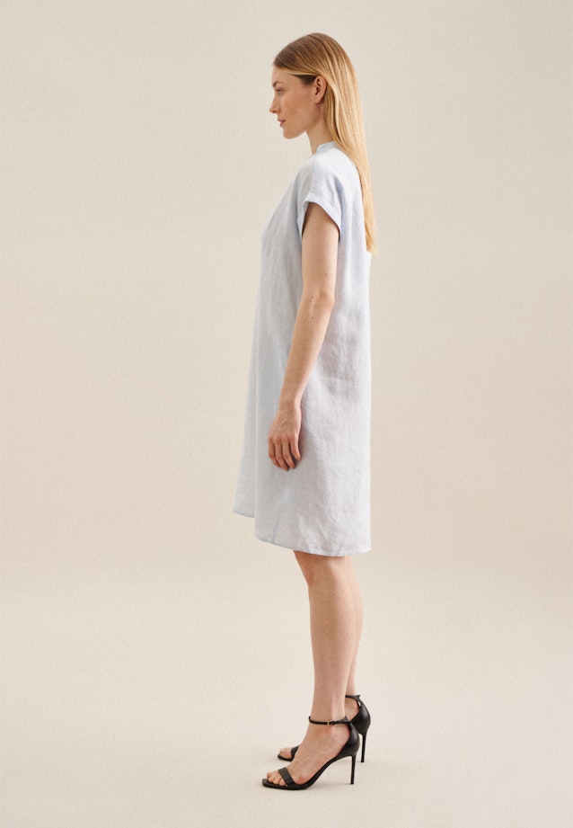Leinen Mini Kleid in Hellblau |  Seidensticker Onlineshop