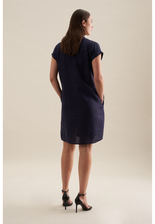 Leinen Mini Kleid in Dunkelblau | Seidensticker Onlineshop