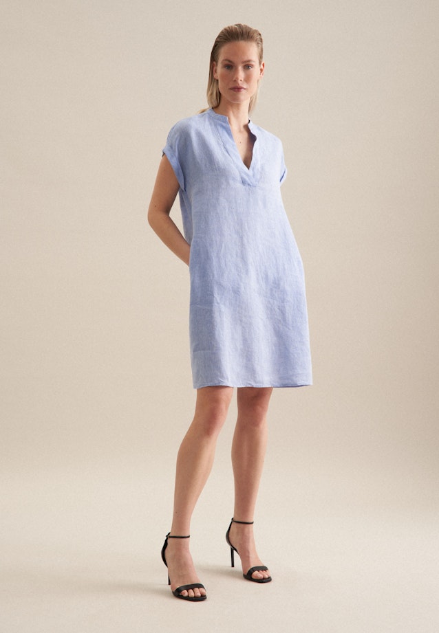 Collar Dress in Medium Blue |  Seidensticker Onlineshop