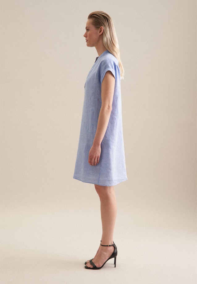 Collar Dress in Medium Blue |  Seidensticker Onlineshop