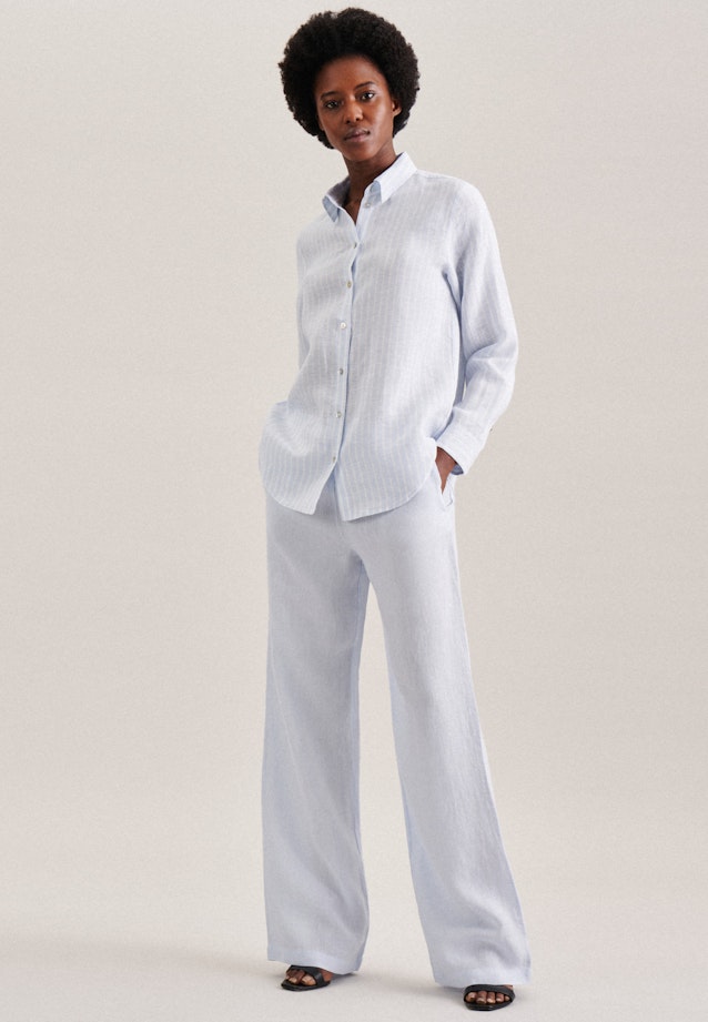 Pantalons Regular Fit Manche Longue in Bleu Clair |  Seidensticker Onlineshop