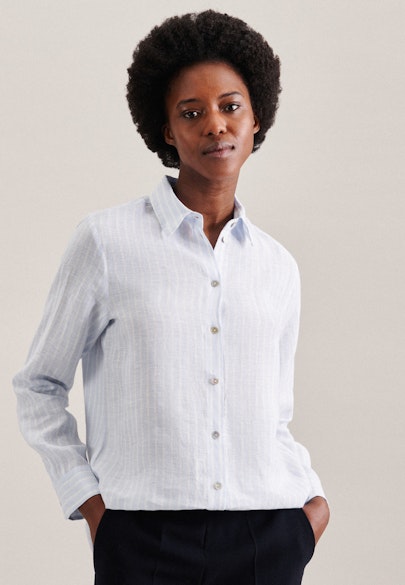 Shirt Blouse Yarn Dyer in Light Blue |  Seidensticker Onlineshop