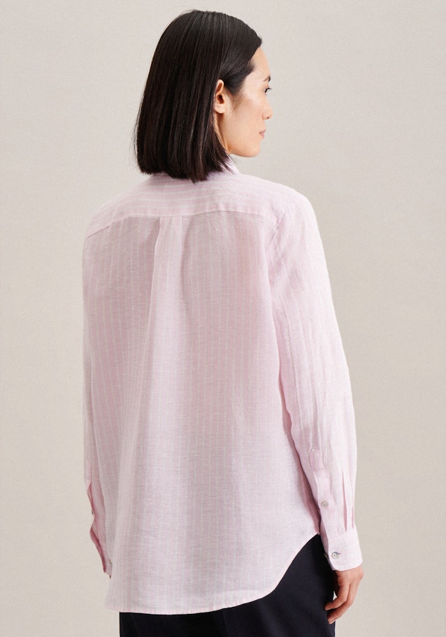 Long sleeve Linen Shirt Blouse in Pink |  Seidensticker Onlineshop