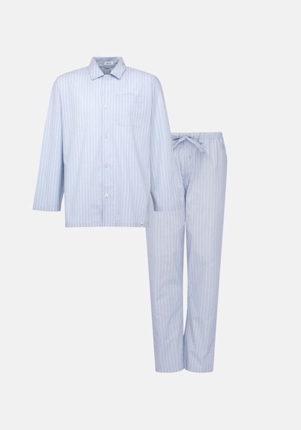 Pyjama Regular Manche Longue in Bleu Clair |  Seidensticker Onlineshop