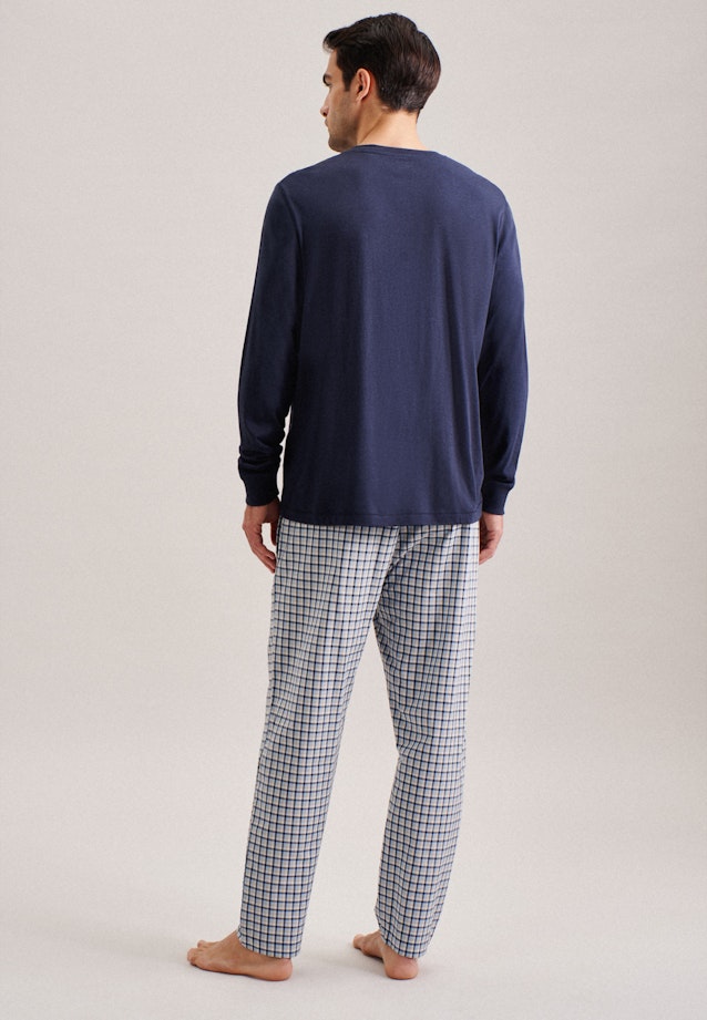 Pyjama Regular Manche Longue in Bleu Foncé |  Seidensticker Onlineshop