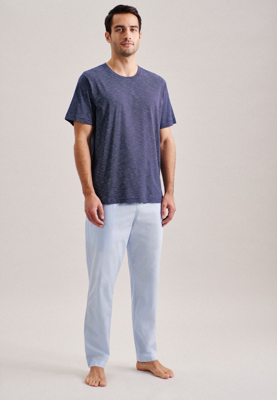 Pyjamahose aus 100% Baumwolle in Hellblau |  Seidensticker Onlineshop