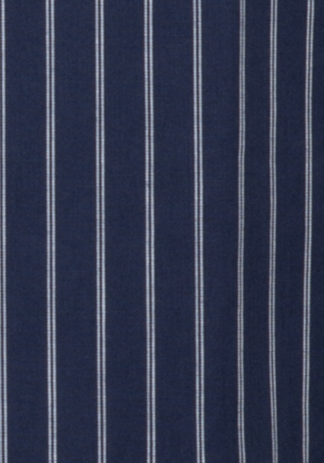 Pyjama Regular Manche Longue Hemdkragen in Bleu Foncé |  Seidensticker Onlineshop