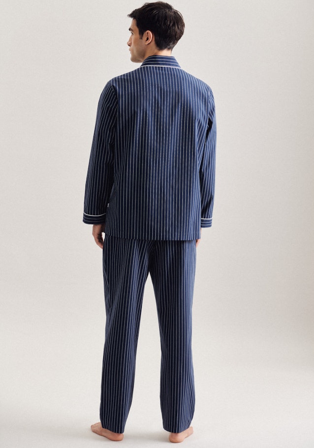 Pyjama aus 100% Baumwolle in Dunkelblau |  Seidensticker Onlineshop