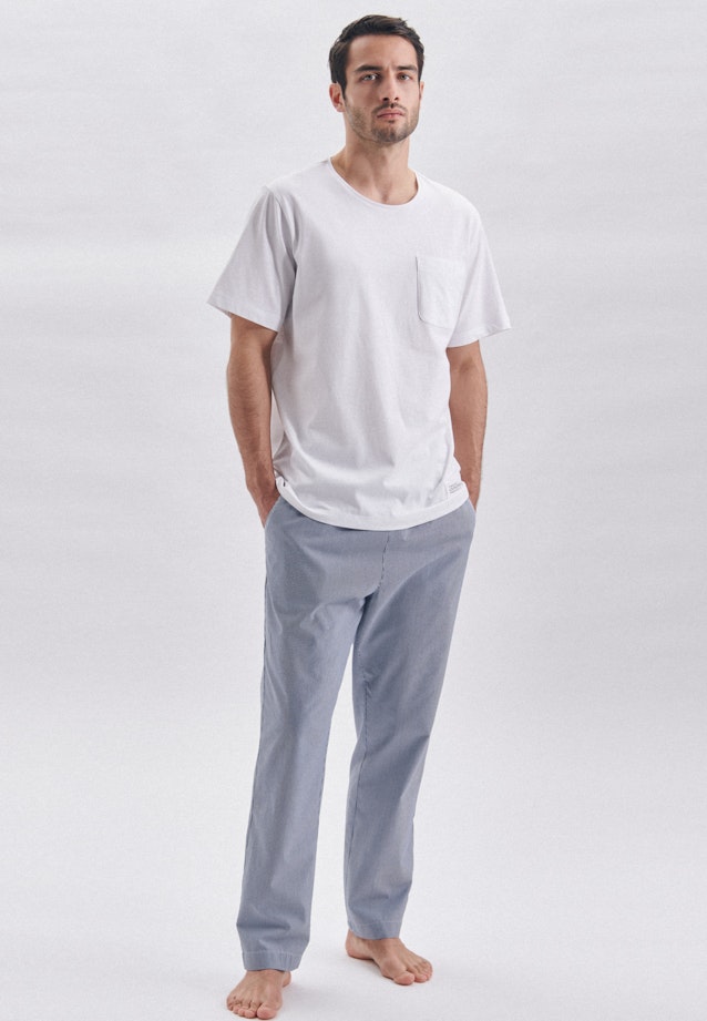 Pantalon de pyjama in Bleu Moyen | Seidensticker Onlineshop