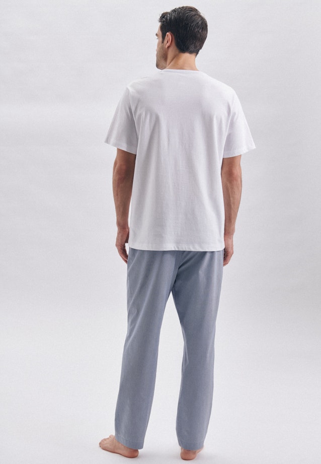 Pyjamahose aus 100% Baumwolle in Mittelblau | Seidensticker Onlineshop