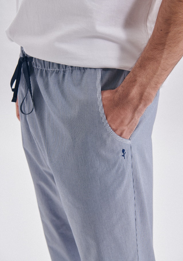 Pyjamahose aus 100% Baumwolle in Mittelblau |  Seidensticker Onlineshop