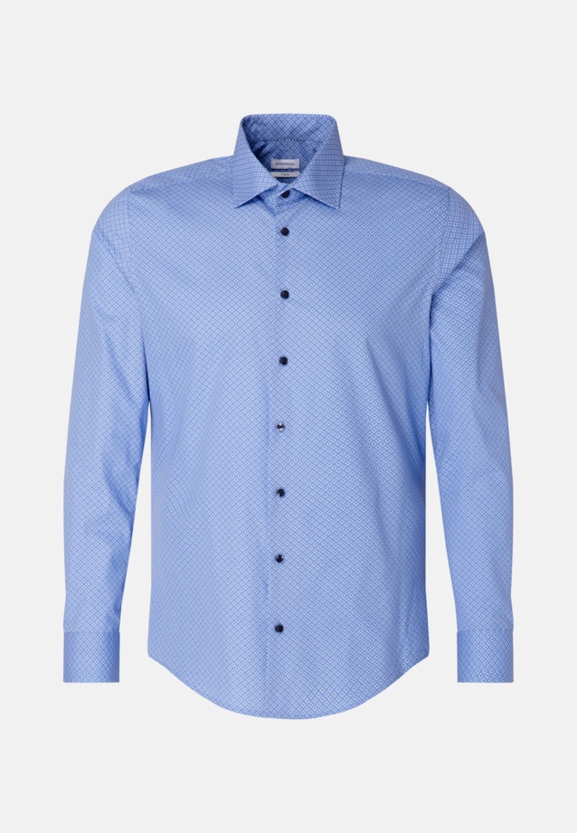 X-Slim Business Hemd Druck in Hellblau |  Seidensticker Onlineshop