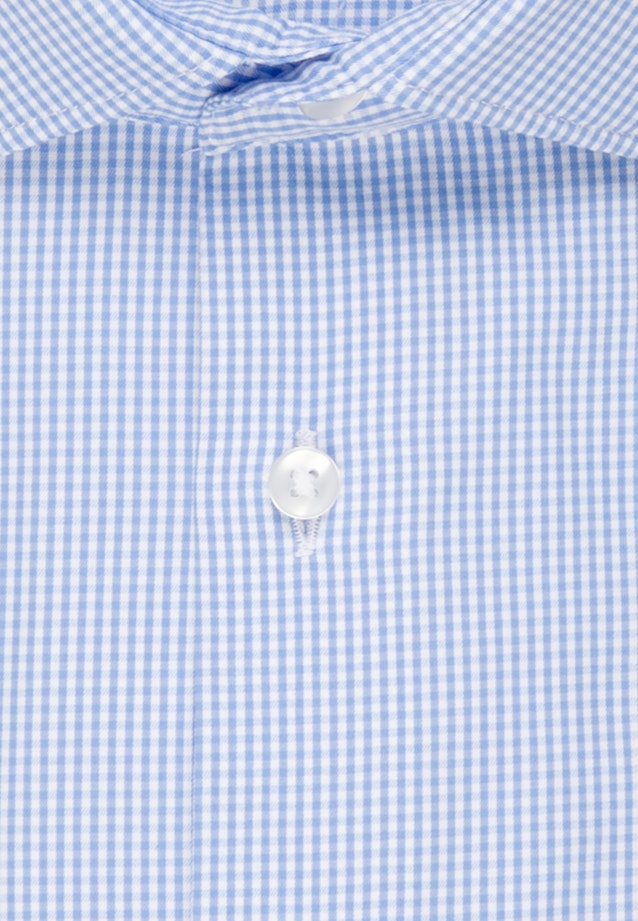 Regular Chemise Performance carreaux in Bleu Clair |  Seidensticker Onlineshop