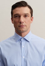 Regular Chemise Performance carreaux in Bleu Clair |  Seidensticker Onlineshop