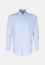 Regular Chemise Performance carreaux in Bleu Clair |  Seidensticker Onlineshop