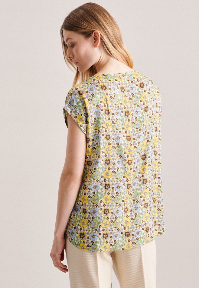 Regular Shirtbluse Druck in Ecru | Seidensticker Onlineshop