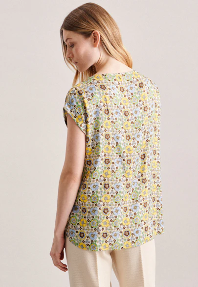 Shirtbluse Druck in Ecru |  Seidensticker Onlineshop
