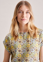 Shirtbluse Druck in Ecru |  Seidensticker Onlineshop