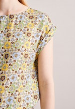 Short sleeve Shirt Blouse in Ecru |  Seidensticker Onlineshop